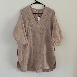 100% linen tunic